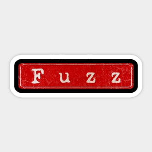 vintage retro plate Fuzz Sticker